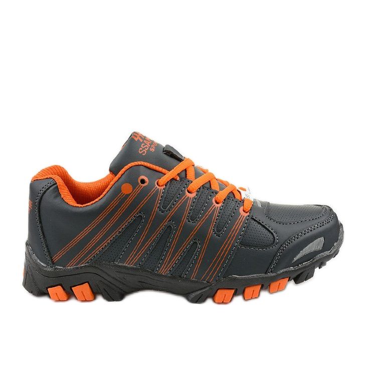 Gray women's sport trekking W118 orange grey