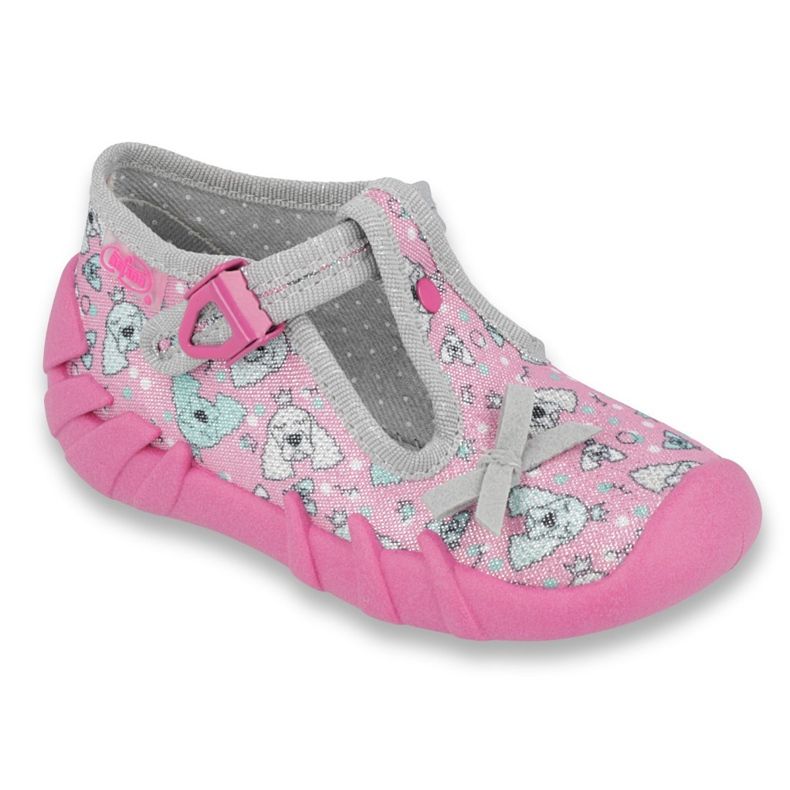 Befado children's shoes 110P387 pink grey