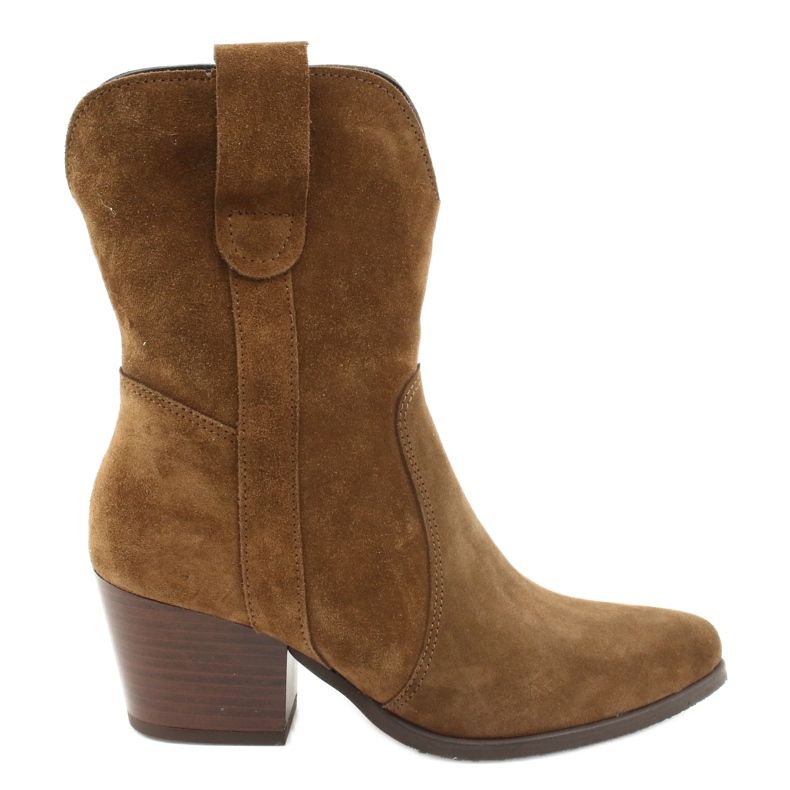 Gamis 4009 suede leather cowboy boots brown Gamis 4009 suede leather cowboy boots brown