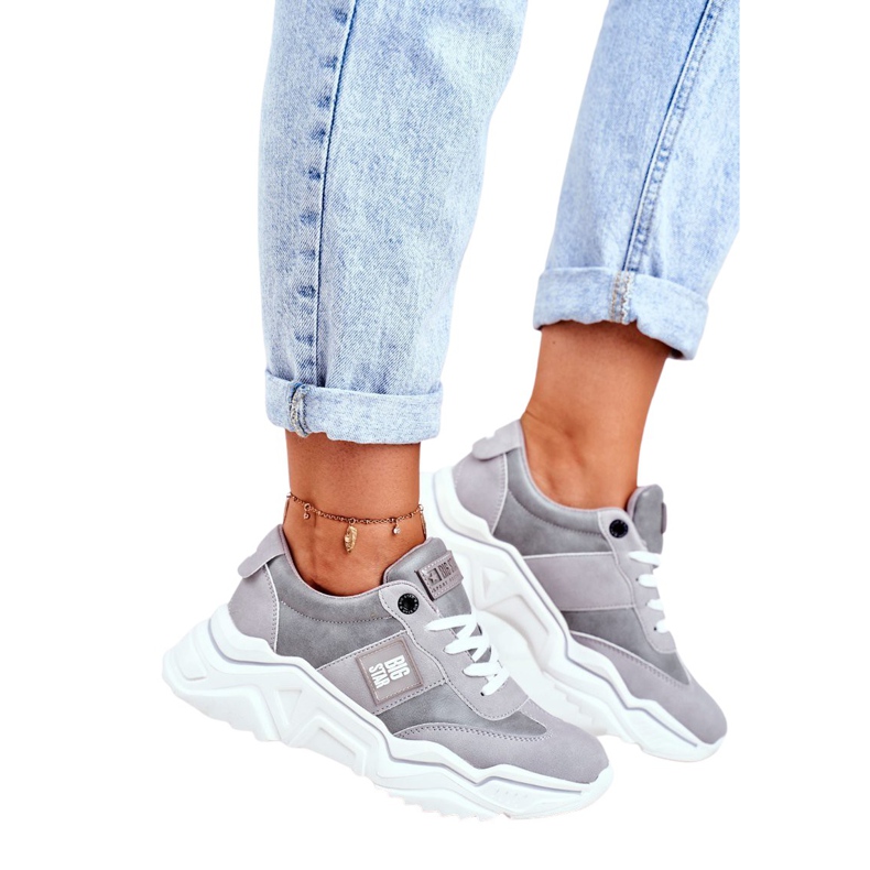 Women's sports shoes Big Star Gray GG274211 grey