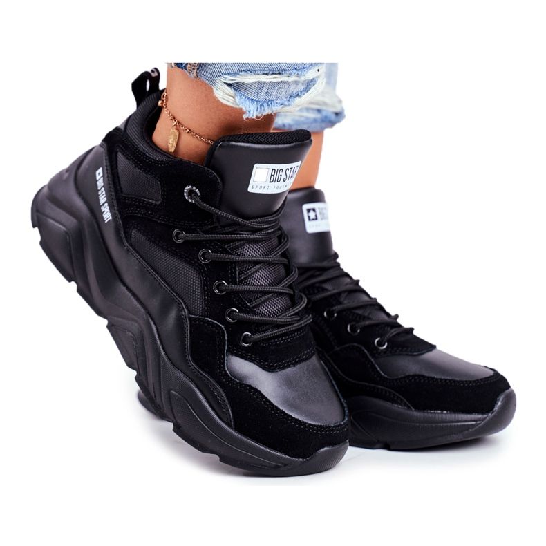 Women's Sport Shoes Big Star Black GG274644