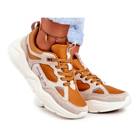 Women's Sneakers Big Star Beige GG274653 Women's Sneakers Big Star Beige GG274653