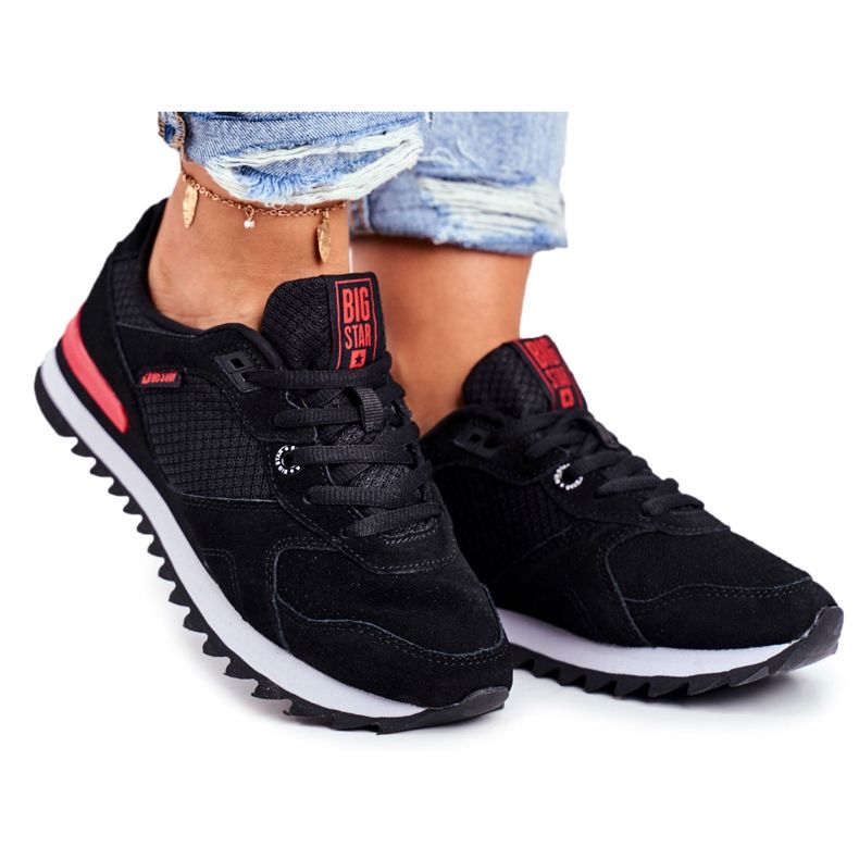 Women's Sport Shoes Sneakers Big Star Black GG274524 Women's Sport Shoes Sneakers Big Star Black GG274524