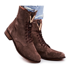 Women's Boots Nicole Leather Nubuck Cappuccino 2593 brown Women's Boots Nicole Leather Nubuck Cappuccino 2593 brown