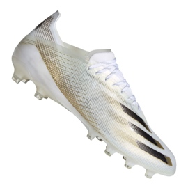 Adidas X Ghosted.1 Ag M EG8154 football boots white black, white, gold