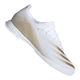 Adidas X Ghosted.3 In M EG8204 football boots black, white, gold white Adidas X Ghosted.3 In M EG8204 football boots black, white, gold white