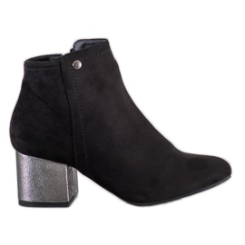 Goodin Black Suede Booties