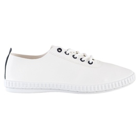 SHELOVET Light Sneakers With Eco Leather white