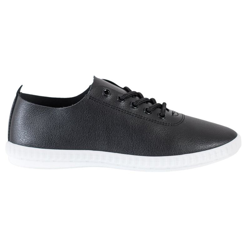 SHELOVET Black Sneakers With Eco Leather SHELOVET Black Sneakers With Eco Leather