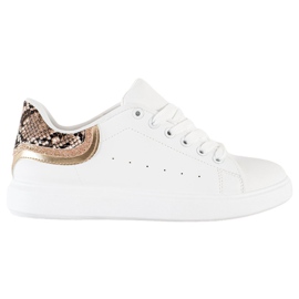 SHELOVET Comfortable White Sneakers SHELOVET Comfortable White Sneakers