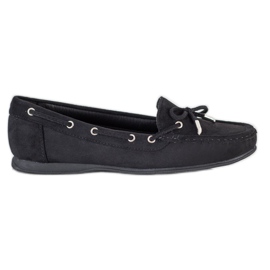 SHELOVET Casual Black Moccasins SHELOVET Casual Black Moccasins