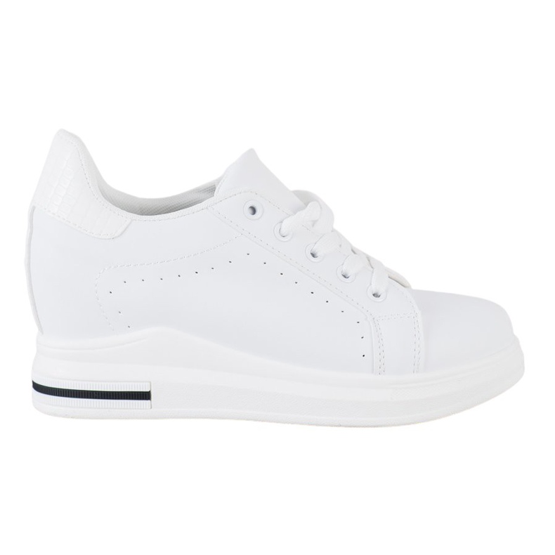 SHELOVET Sports shoes on a wedge white