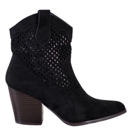 Erynn Black Openwork Cowgirls