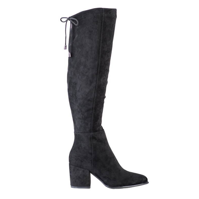 VINCEZA suede boots black VINCEZA suede boots black