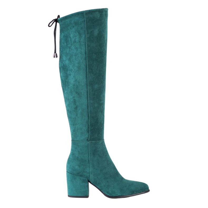 VINCEZA suede boots green
