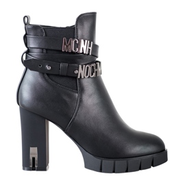 Fashionable boots on the VINCEZA post black Fashionable boots on the VINCEZA post black