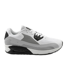 White men's sports shoes 1503 grey
