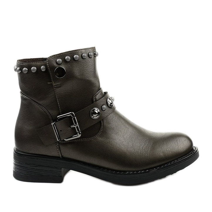 Ladies' brown boots with letters from Eira