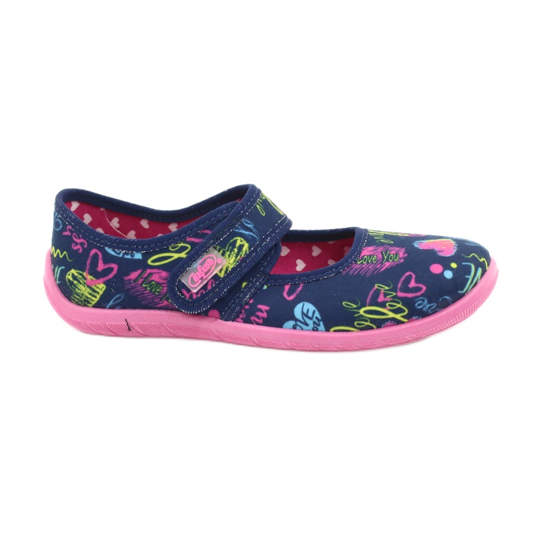 Befado children's shoes 945X431 navy blue pink Befado children's shoes 945X431 navy blue pink