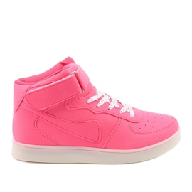 Sabana pink glowing high sneakers