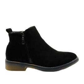 Black flat boots Amar insulated Jodhpur boots
