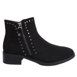 Black Chelsea boots for women 5637 Black