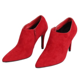 Red suede shoes on a stiletto heel TX-1850 Red Red suede shoes on a stiletto heel TX-1850 Red
