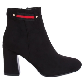 Black high-heeled boots B8982 Black
