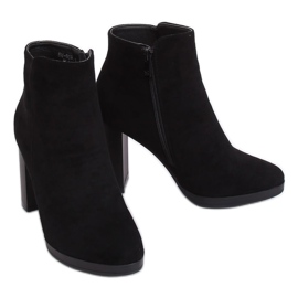 Black high-heeled boots BM-9091-1 Black