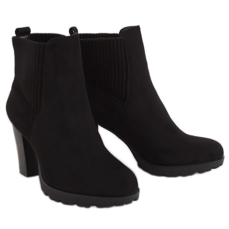 Black women's high-heeled boots Z1110 Black