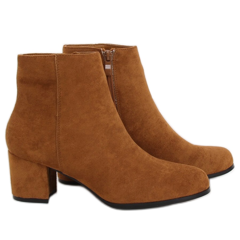 Camel L7196A Camel low-heeled boots brown