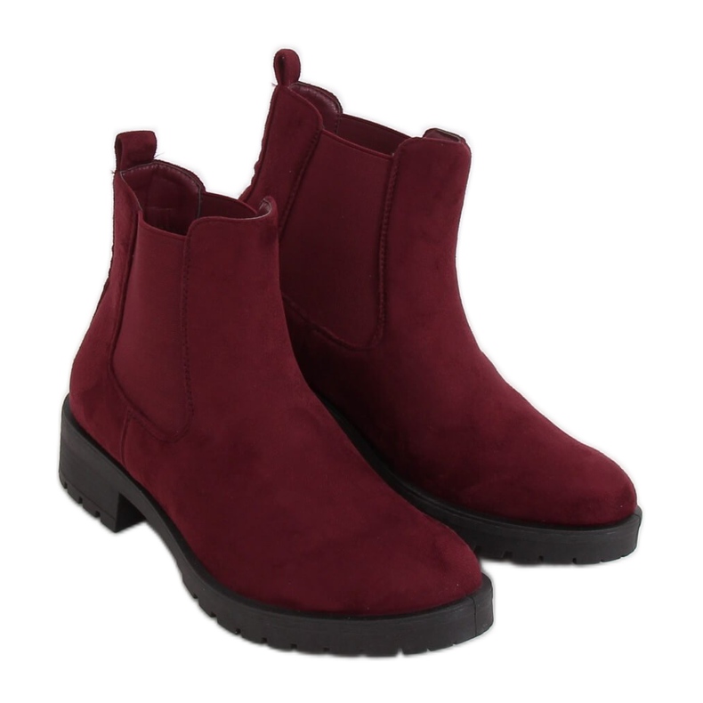 Maroon JY2000 Burgundy boots for women red