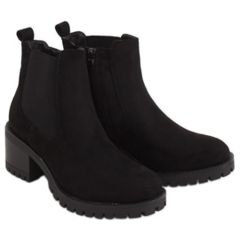 Black Chelsea boots, black 4935 Black