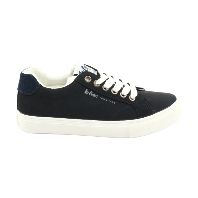 Eco-leather sneakers Lee Cooper LCJL-20-31-083 navy blue