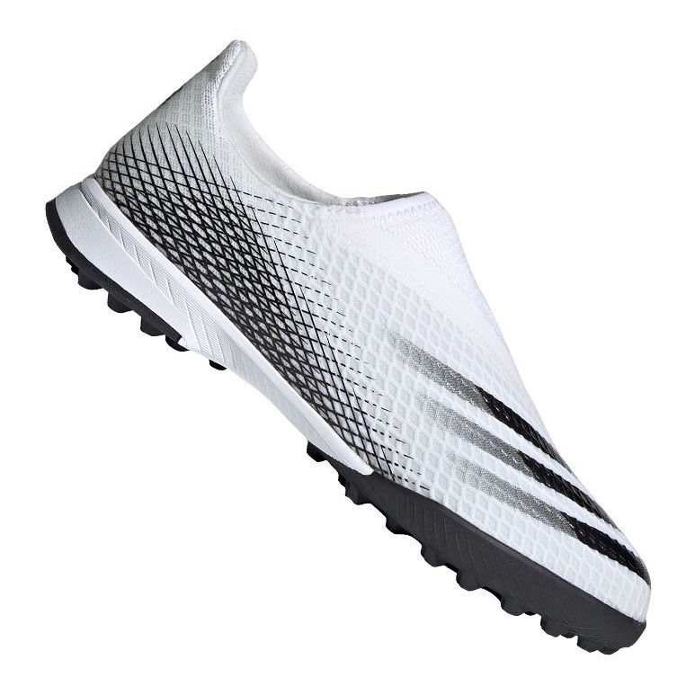 Adidas X Ghosted.3 Ll Tf Jr EG8150 football boots gray / silver, white, gray / silver white Adidas X Ghosted.3 Ll Tf Jr EG8150 football boots gray / silver, white, gray / silver white