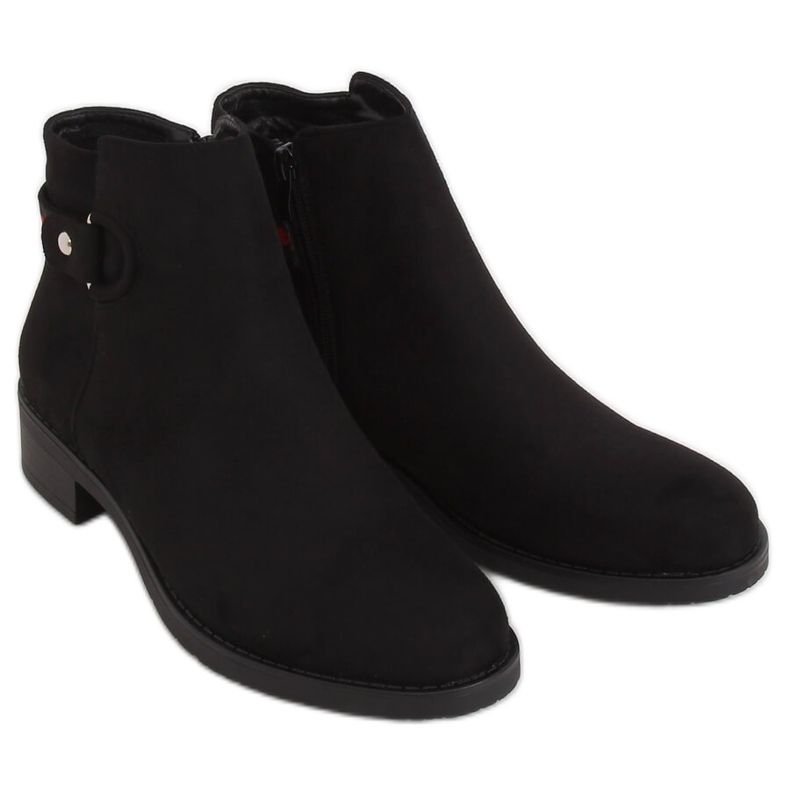 Black Chelsea boots for women Q8AX1570-07 Black red Black Chelsea boots for women Q8AX1570-07 Black red