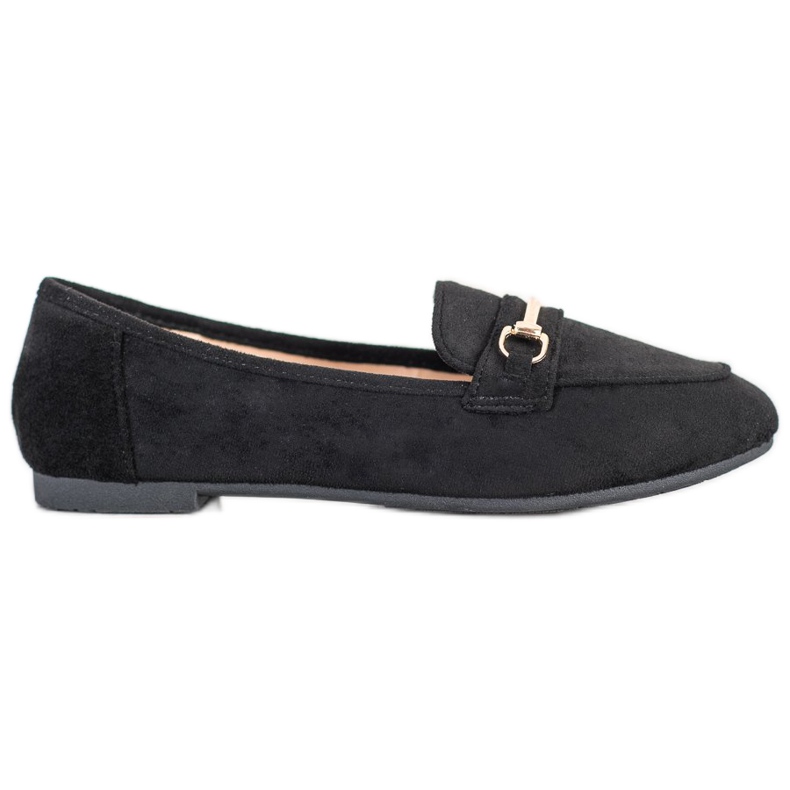 Anesia Paris Elegant suede loafers black Anesia Paris Elegant suede loafers black
