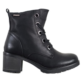 Goodin Comfortable Lace Up Boots black