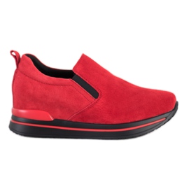 Filippo Leather Slip-On Shoes red Filippo Leather Slip-On Shoes red