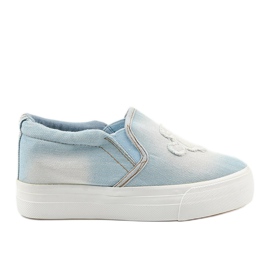 Cherilena wedge sneakers blue sneakers