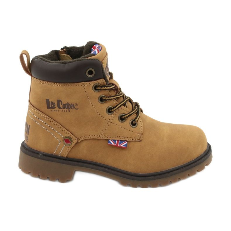 Lee Cooper KID CAMEL Trappers tied with a zipper yellow