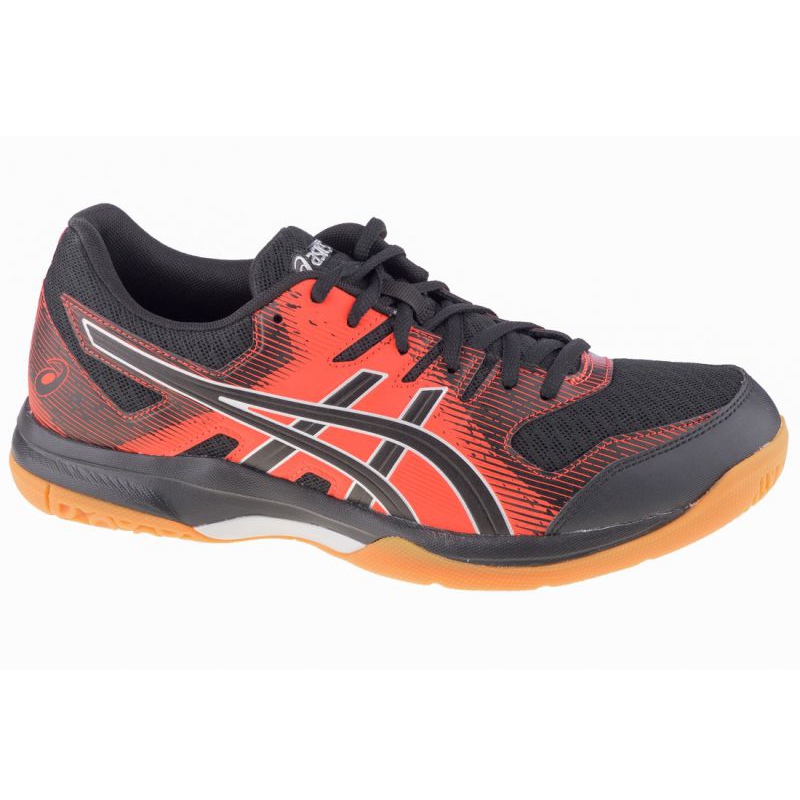 asics black orange