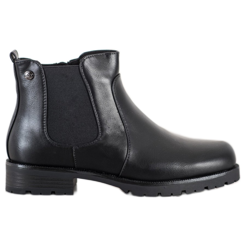 Groto Gogo Chelsea Boots With Zippers black