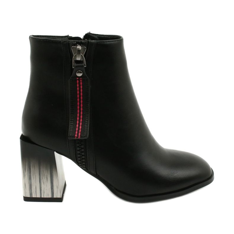 Women's Stylish Black High Heel Ankle Boots Filippo DBT1548/20 BK