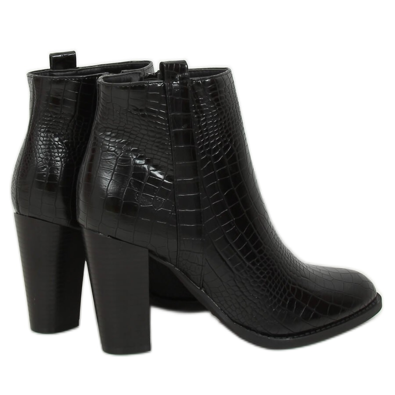 Black Snakeskin high heels UK10 Black
