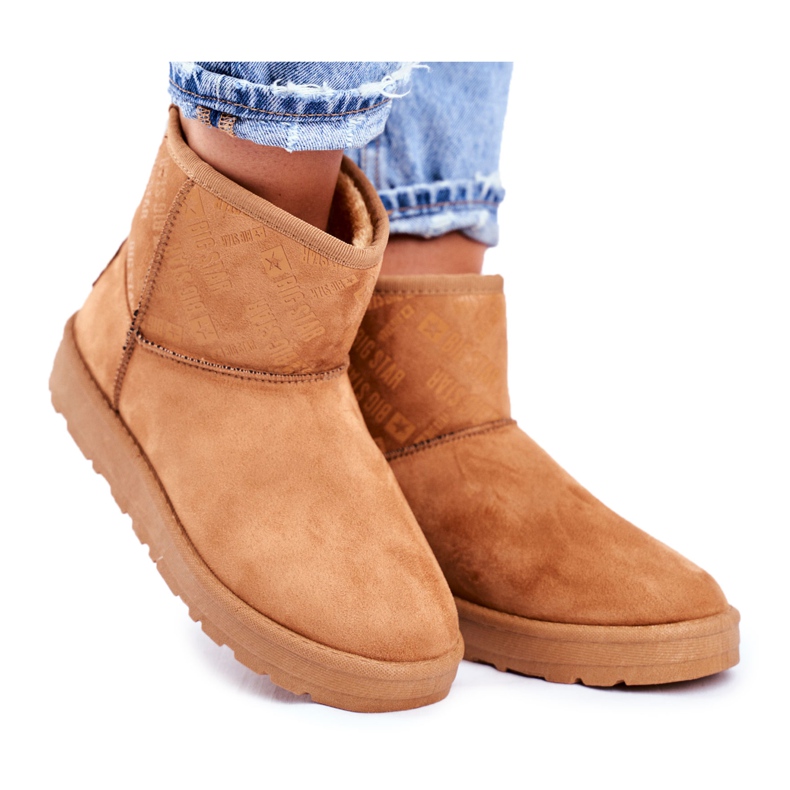 Women's Brown Warm Snow Boots Big Star GG274559 Women's Brown Warm Snow Boots Big Star GG274559