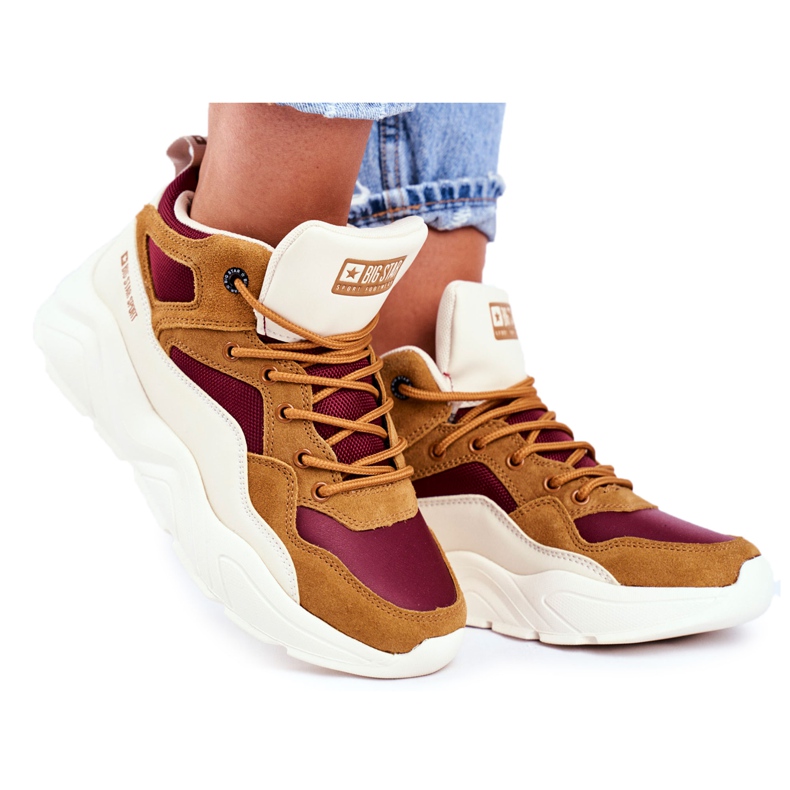 Women's Sport Shoes Big Star Beige GG274646