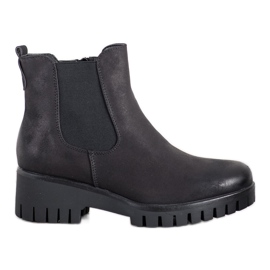 Goodin Chelsea boots On Platfortma black