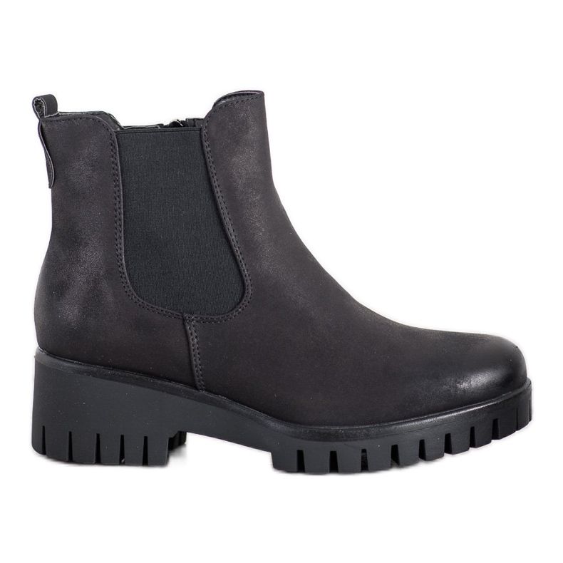 Goodin Chelsea boots On Platfortma black