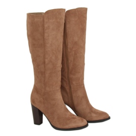 Beige high heels UK05P Beige